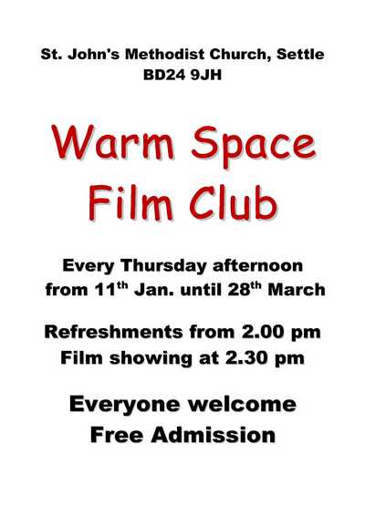 Warm space Film club poster