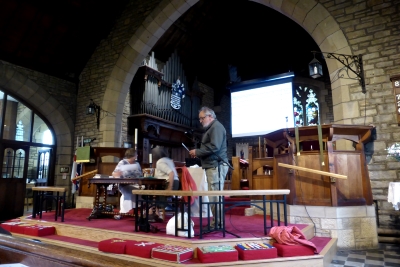 Inside St Aidens, Hellifield