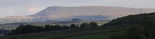View from near Stainforth over Settle to Pendle Hill