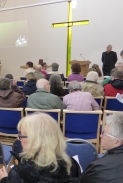 Inside church