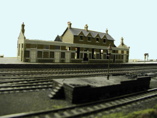 Coaling stage and station building