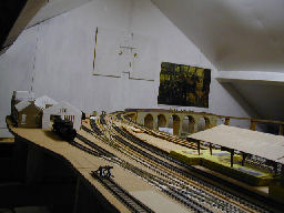 Looking south over the viaduct with the locomotive shed on the left